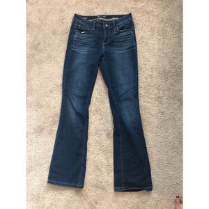 Dark blue bootcut jeans